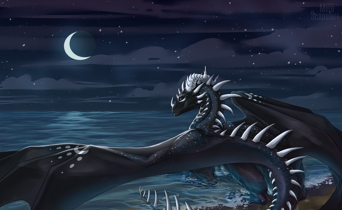 scapulari's tweet photo. that #art of a #dragon was a commission for... sorry I don't remember your name :') but the dragon's name is Aersi https://t.co/xsoweT9iip