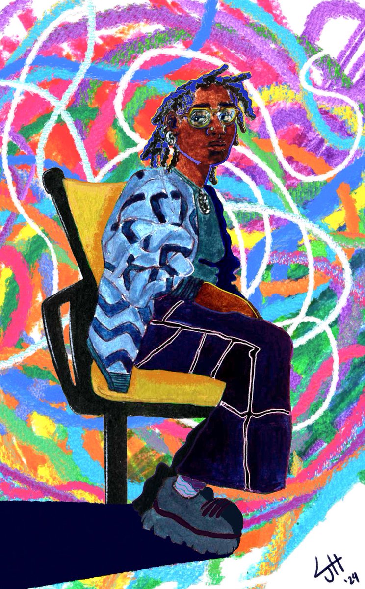 New self portrait! 🖍️🎨🙂‍↕️