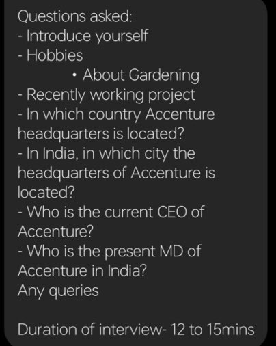 timebokkaraa's tweet photo. accenture interview questions from oct 1-4 .

Retweet and share to all 

1/2 

cc - @/hiringhustle https://t.co/1fVuTxi8pU