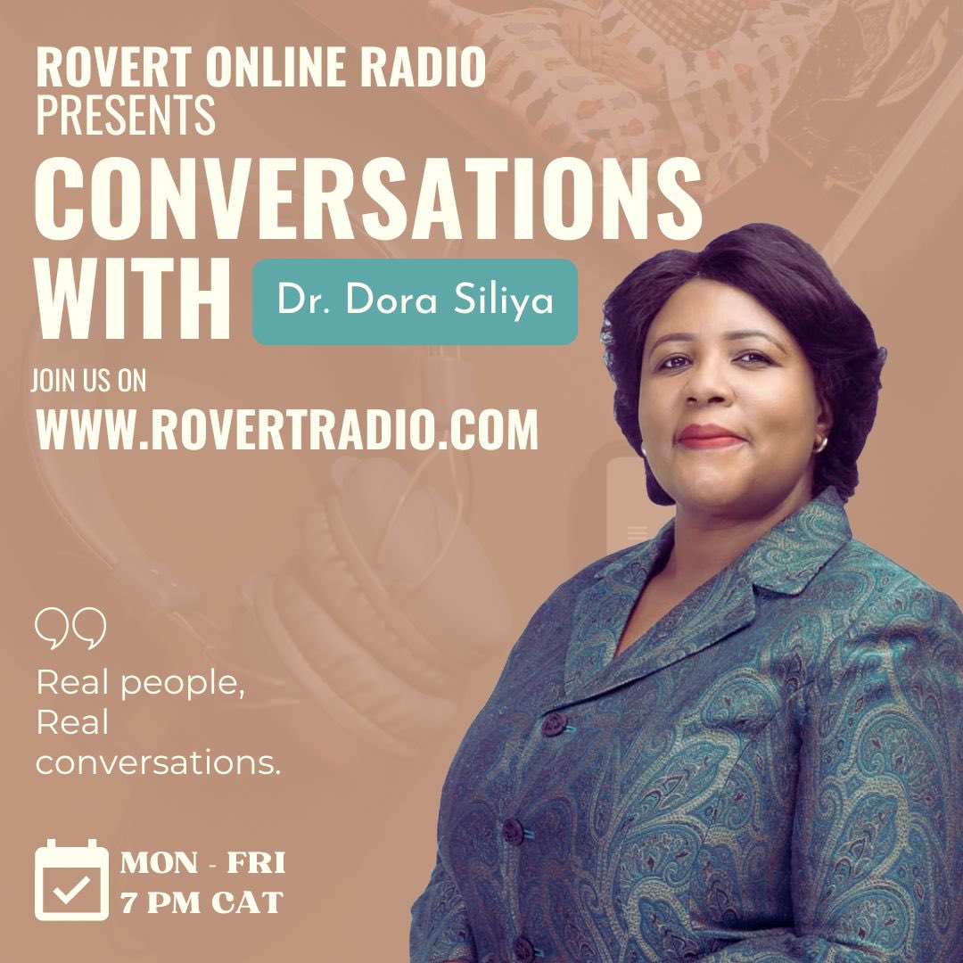 RovertRadio's tweet image. If you missed yesterday’s episode, catch up today at 7PM CAT tonight on rovertradio.com with @Dora_Siliya! 

#ConversationsWithDrDora #RovertOnlineRadio #PowerThrough #NonStopRadio