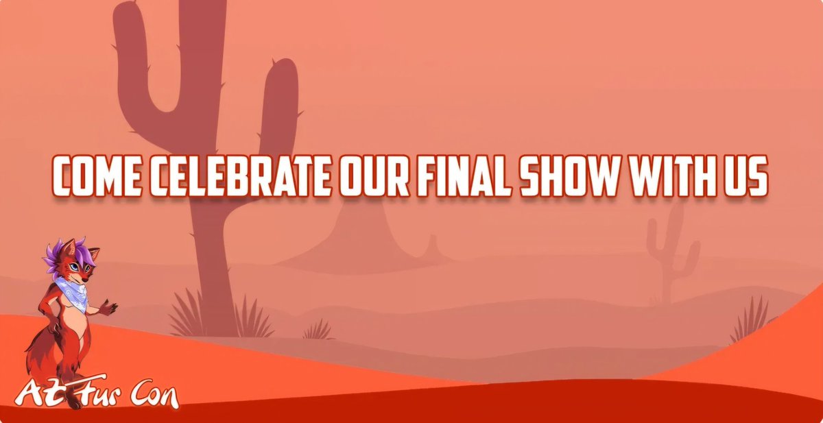 AZFurCon's tweet photo. Dear AFC Community,
As we prepare for this October's event, we are filled with mixed emotions. Over the years, Arizona Fur Con has evolved from a modest gathering to a vibrant celebration. But this will be our final year. Follow the link to read more.

https://t.co/Nqv9367Eqe https://t.co/6ftuwKGsOl