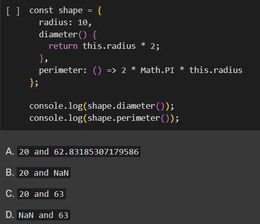 Analyze the given JavaScript code and determine its output