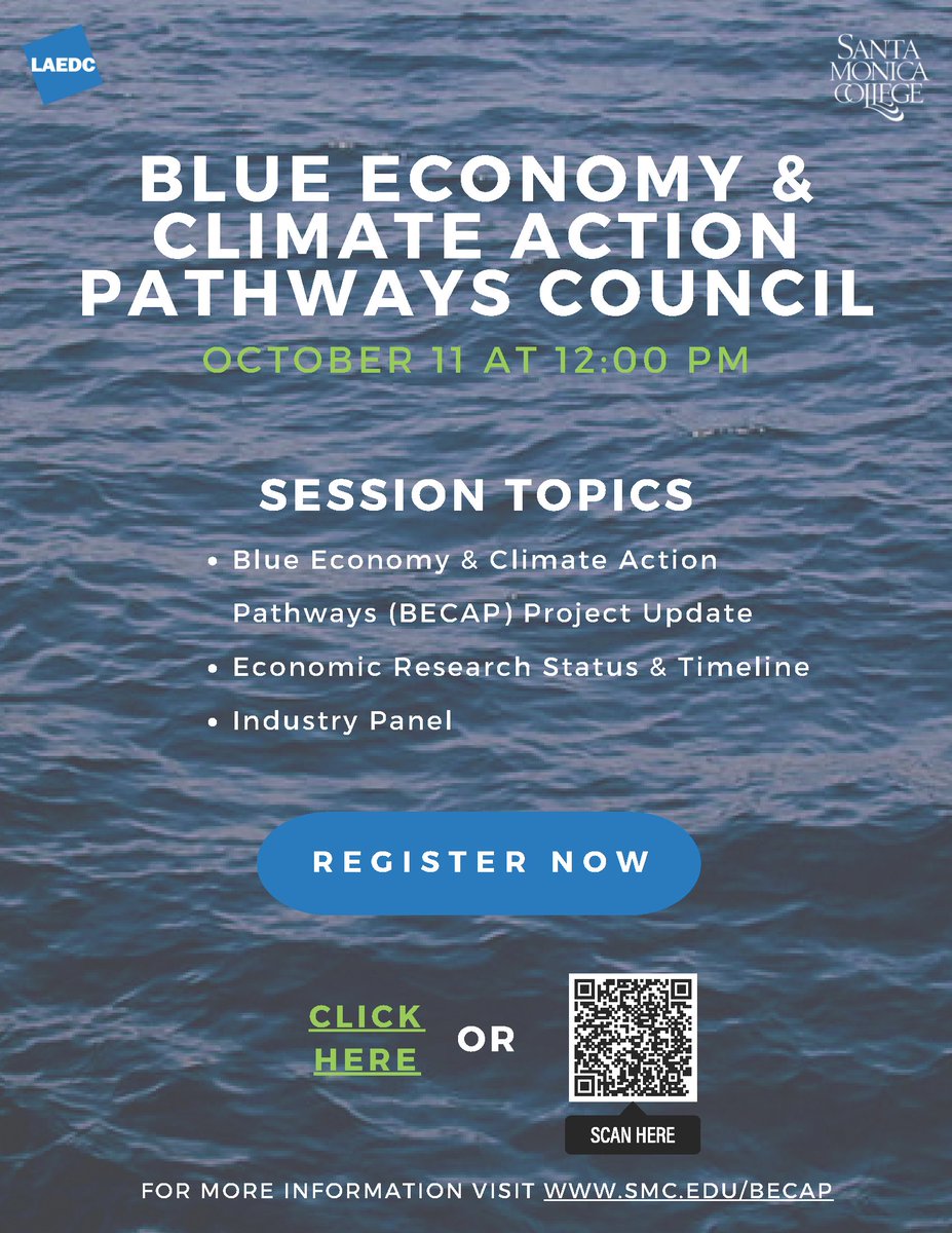 AltaSeaOrg's tweet photo. You're invited to LAEDC's Quarterly BECAP Council, happening via Zoom on Friday, October 11th, from 12:00 PM to 1:00 PM.

Link to register: https://t.co/pGGkd80xv6

#LAEDC #BECAP #IndustryUpdates https://t.co/YDthT7rNtH