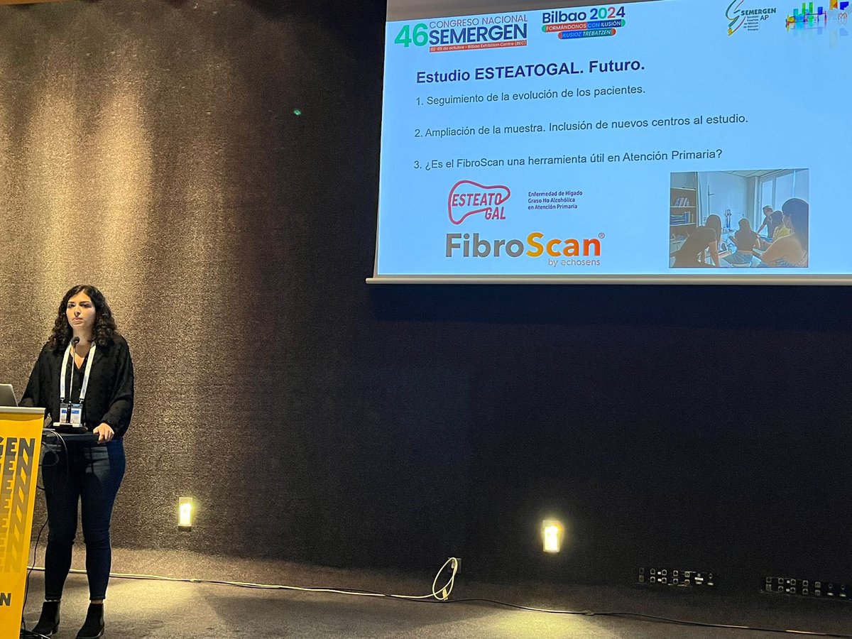 Por fin hemos podido presentar los primeros resultados del estudio #EsteatoGal en #SEMERGEN24, pero aún nos queda camino por recorrer #EquipoEsteatoGal 💪🏼