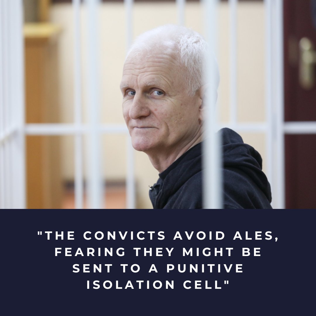 The political prisoner Ruslan Akostka told <a href="/viasna96/">Viasna</a>  about the conditions of detention in the Horki colony and a meeting with #NobelPeacePrize laureate Ales Bialiatski

"We didn't talk openly with him, because he is very famous, a Nobel Prize winner. Convicts, even from his