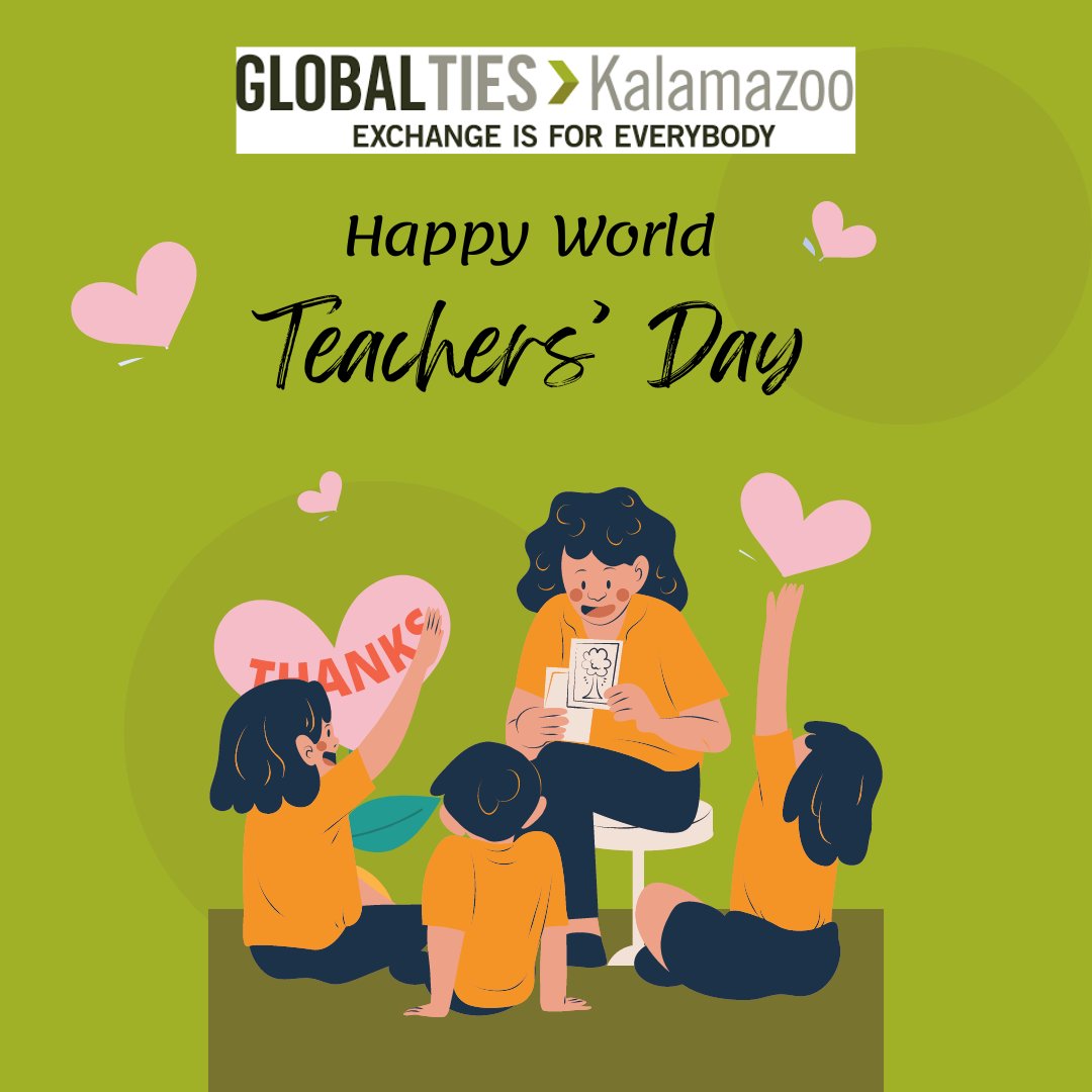 It's World Teachers' Day tomorrow, and we're so excited to welcome education leaders from Switzerland and the Solomon Islands and Vanuatu to Kalamazoo this week.

Is there an educator who made a big impact in your life? Share your gratitude in the comments!