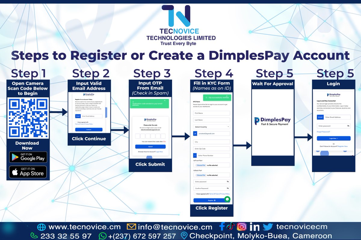 tecnovice's tweet image. 🚀 DimplesPay makes money transfers quick &amp;amp; secure with QR codes! Scan to send/receive funds instantly. Enjoy features like mobile top-up, virtual cards, &amp;amp; real-time statements. Join thousands using DimplesPay today! Download now on Playstore! #DimplesPay #OnlinePaymentSolutions