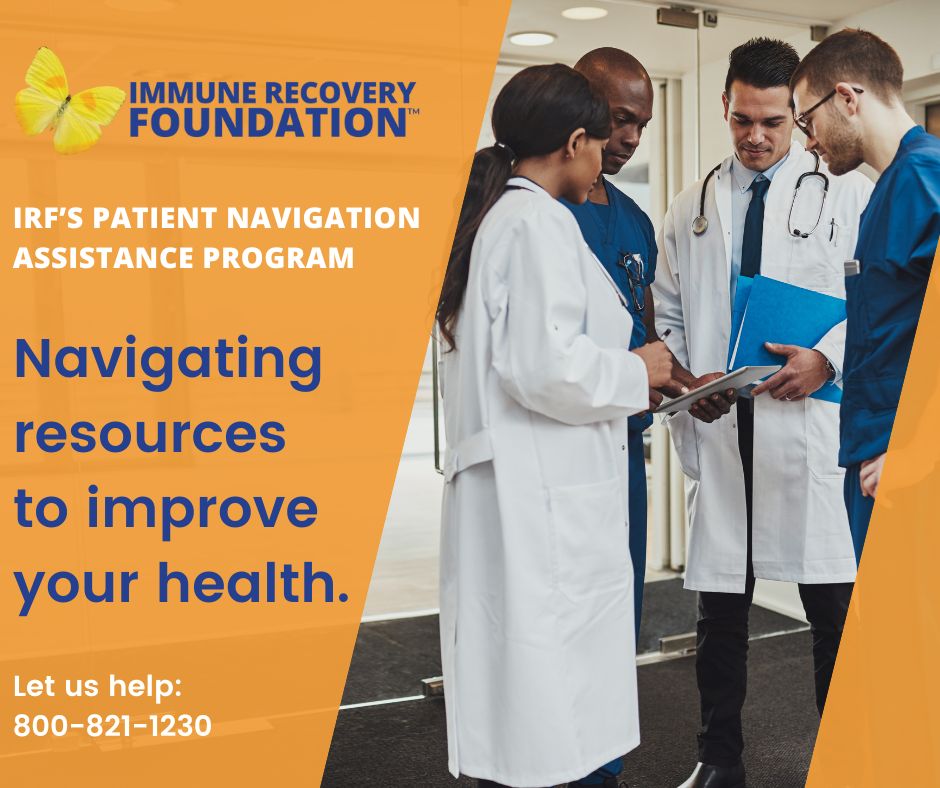 ImmuneRecovery's tweet image. ✨Need help navigating healthcare? Our organization connects individuals with life-changing resources like clinical trials, free/reduced-cost prescriptions, and medical travel assistance. To learn more, please visit:
 immunerecovery.org/our-mission/ 
#healthcare #MedEd #Motivation