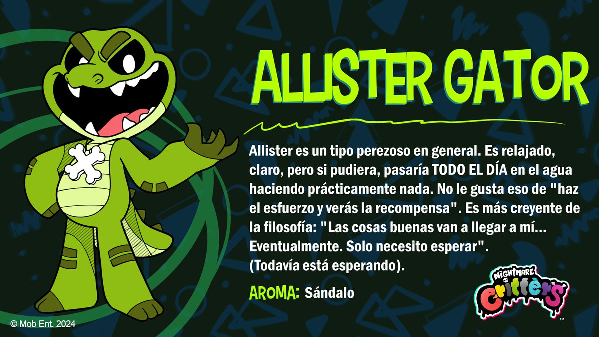 aquí está #allistergator, el más perezoso de los #nightmarecritters. 🐊💤 me duermo escribiendo est

snork mimimi