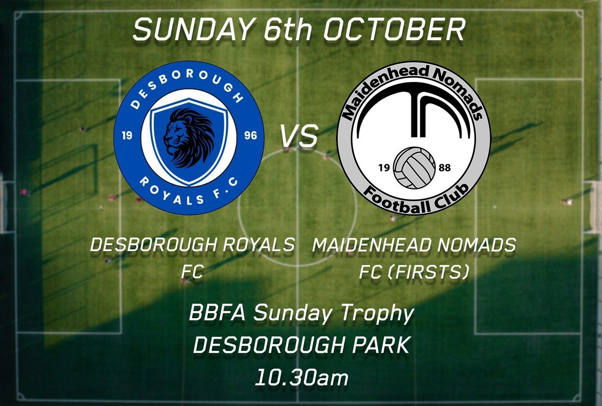A first cup fixture of the season awaits away (but also at home) to groundsharing Desborough Royals of Div 2.

The reserves have a week off, so crowd is sure to be raucous and spirited.

#COYN