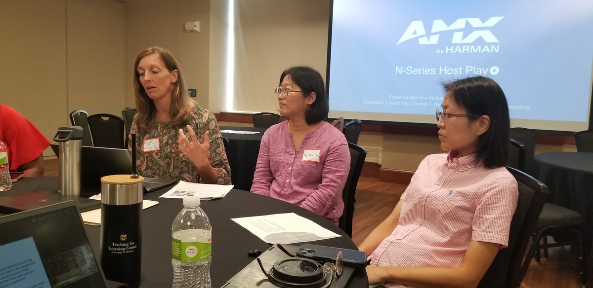 How can we use gen-AI to enhance assignments for our students? Faculty and an instructional designer from @MizzouHealthSci share ideas for making productive, ethical use of AI tools for writing, multimedia assignments at our new fall conference! #ILoveTeachingatMizzou #T4LCMizzou