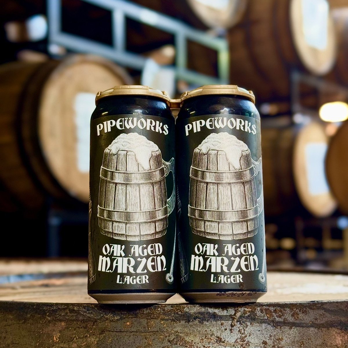 Excited to share our new Oak Aged Marzen Lager... We brewed a traditional crisp marzen and added some toasted oak. It's hard to beat a traditional Oktoberfest beer... this might have done it