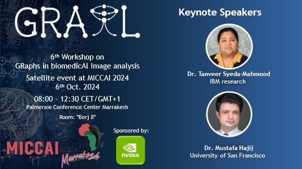GRAIL2025's tweet image. ⏰The wait is nearly over!
🤖Join us on Sunday morning for #GRAIL2024, to learn about the advancements in #geometricdeeplearning, #graphneuralnetworks, #topologicaldeeplearning and #AI for #healthcare.
6th Oct. 2024
08:00-12:30 CET/GMT+1
Palmeraie Conference Center
Room Borj 8