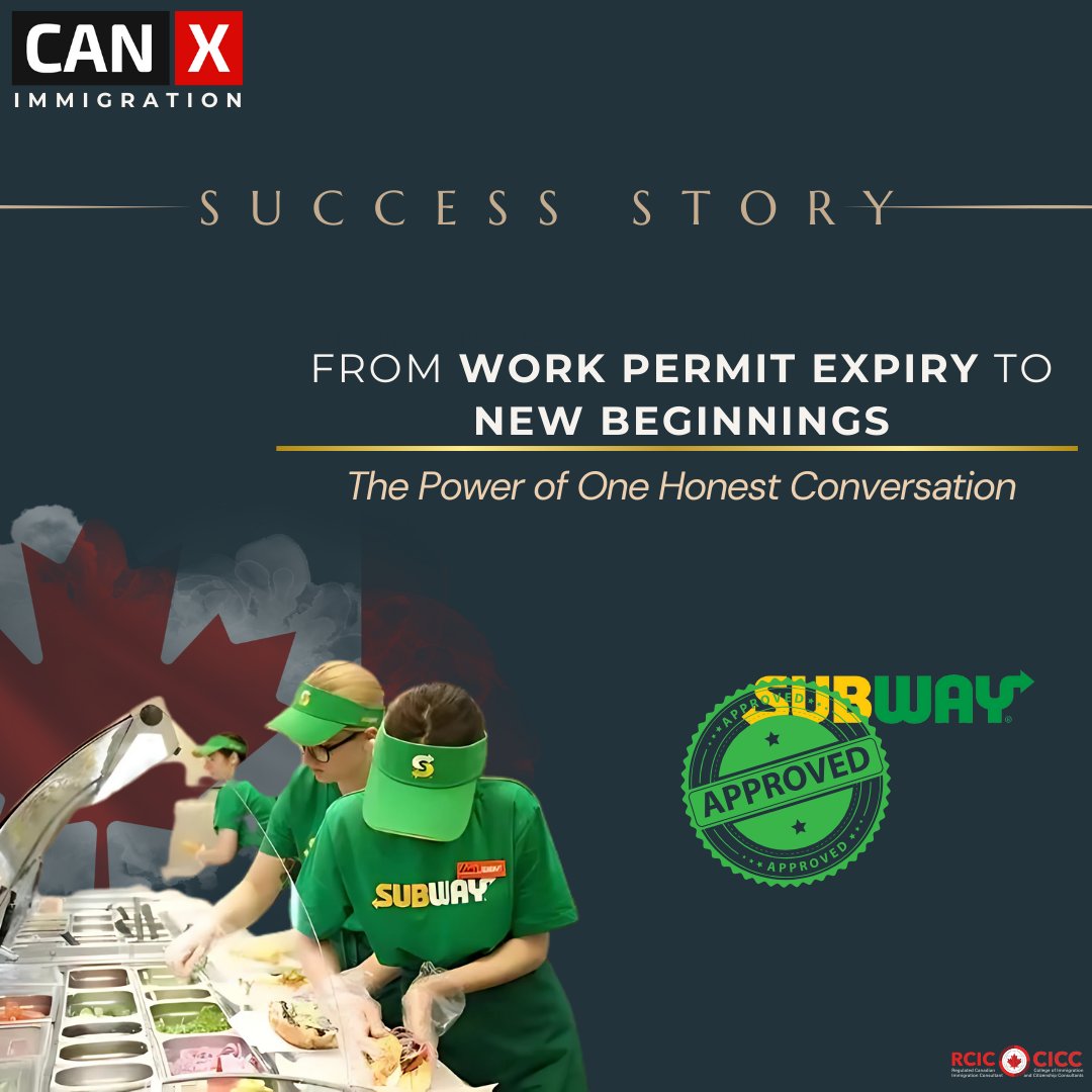 canxglobal's tweet photo. 🌟The Power of One Honest Conversation🌟

Ramandeep loved her @SUBWAY job, but as her work permit expired, fear held her back—until she sought help.
Learn how one conversation transformed her future and inspired others.

Read her story: https://t.co/KPwsWVKwJo

#WorkPermit https://t.co/k1gf3Wypvj