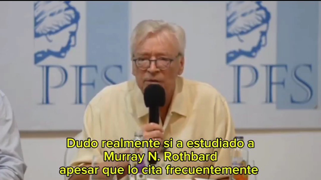 Che no se pierdan esto

Hoppe es uno de los máximos ídolos de Milei, según él contó

Su prócer anarcocapitalista le dedicó 26' y lo destrozó:

"Le dan premios que no merece"
“Es un chico bueno de la élite”
“Está enamorado de las instituciones que hacen el mal”
“No es un héroe”