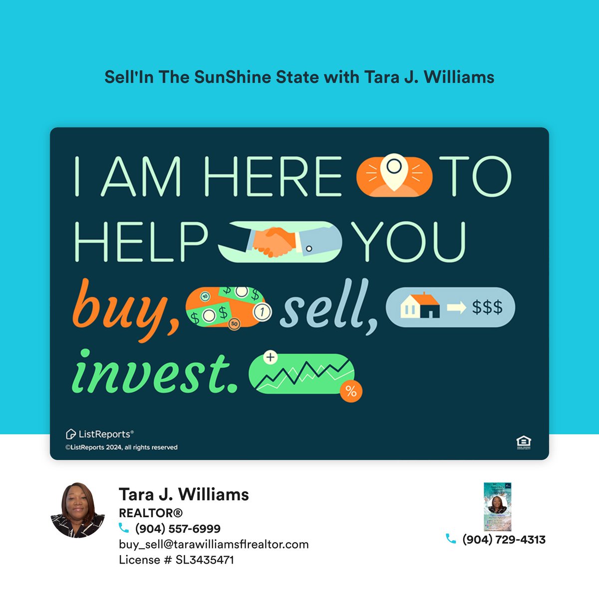 Whether you're looking 2 buy your dream home🏡, sell your current one🏠, or invest in the perfect property 💼—I'm here 2 help make it happen! Let’s chat &amp; make your real estate goals a reality. Reach out 2day! 📲Don’t let this opportunity slip 🦶🏽🦶🏽away—now is the time 4 your home
