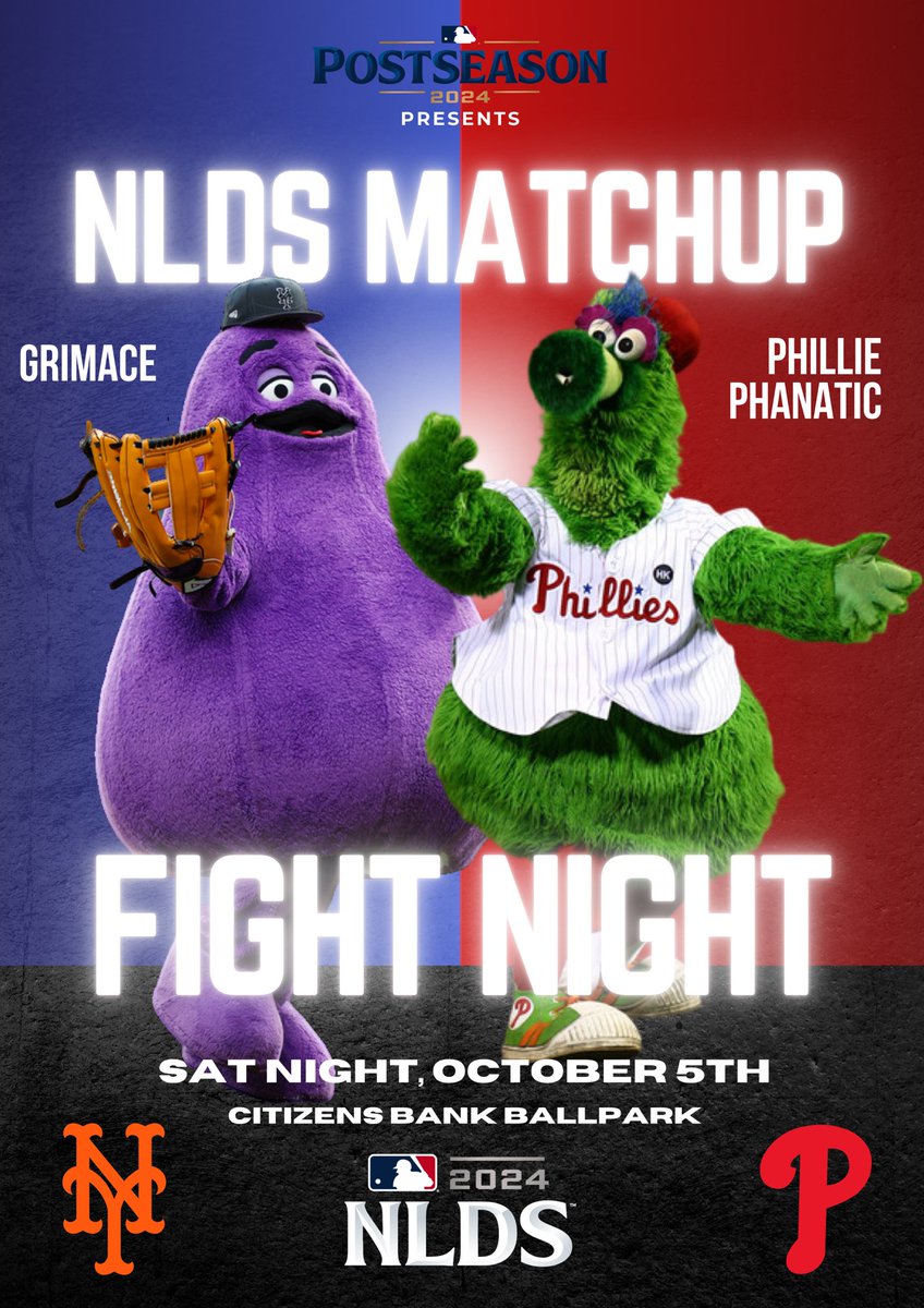 BoxerBoyz's tweet photo. The heavyweight matchup we’re all waiting for… #mets #Grimace #mlbnlds https://t.co/uLB48cT7FZ