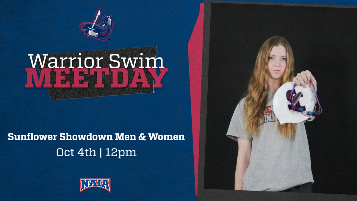 !!MEET DAY!!

<a href="/SCWarriorSwim/">Sterling College Swimming</a> competes at the Sunflower Showdown in Lawrence, Kan.!!
Follow the event live using this link!! 
swimcloud.com/results/314925/

#SwordsUp #TraditionStartsHere