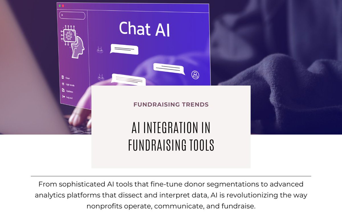 AI is transforming the fundraising landscape. Learn how integrating AI into your tools can streamline donor engagement and boost results: nonprofitfundraising.com/fundraising-tr… #FundraisingTrends #AIinFundraising