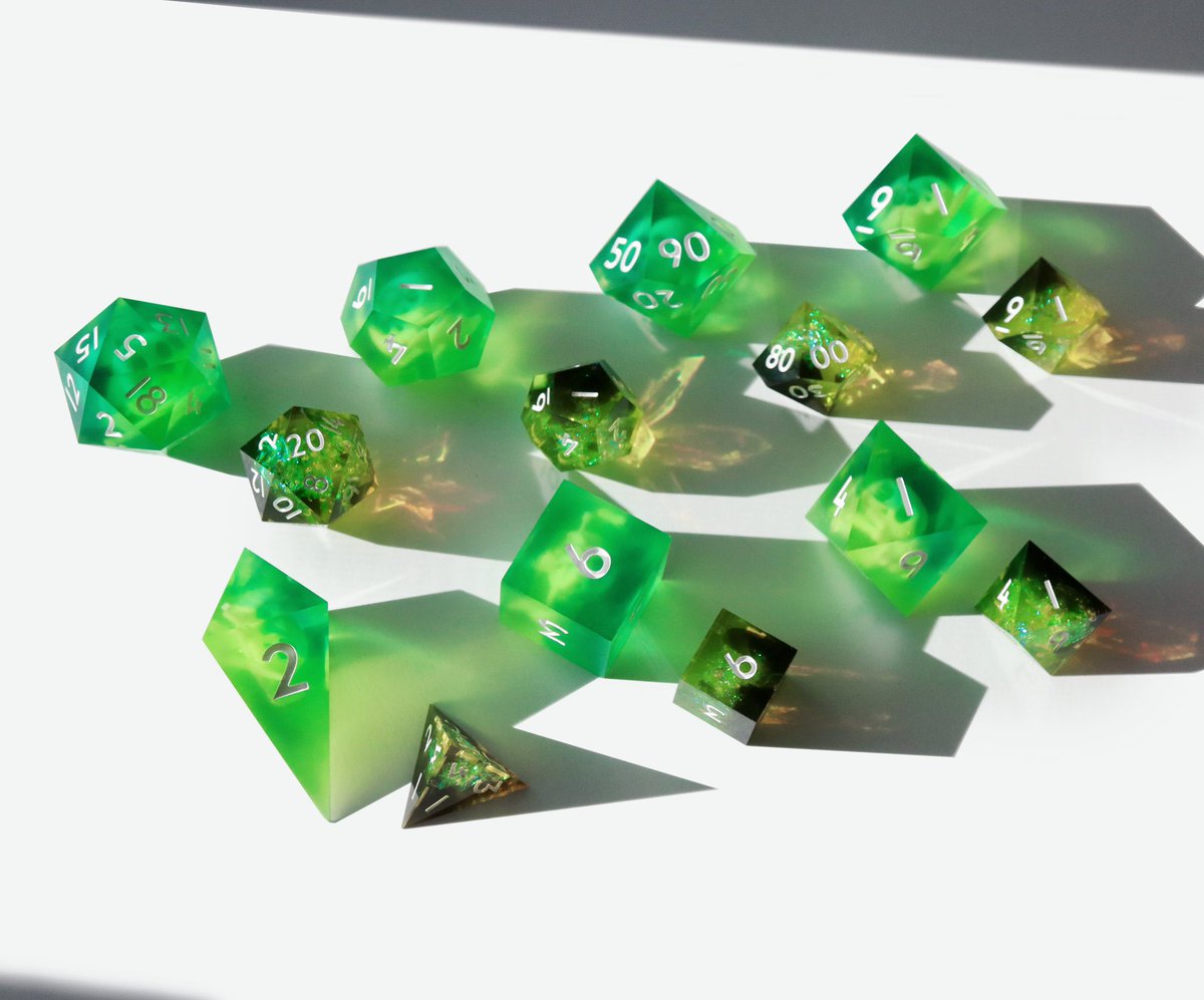Watch your step ☠️ The Gelatinous Cube is dropping October 15! A chonky semi-opaque set with remains of the last unlucky party within…
#dnd #dice #ttrpg