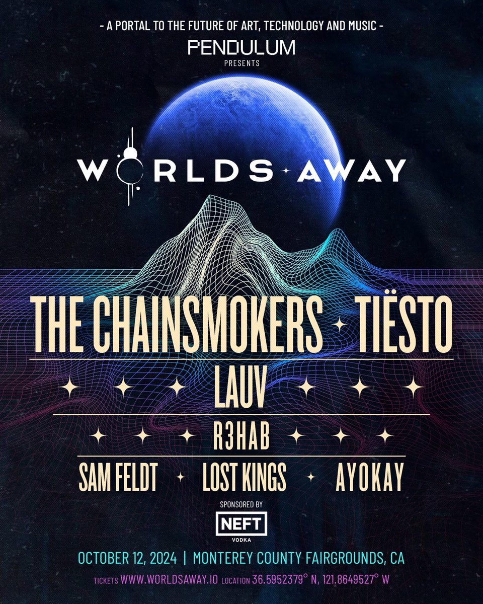 FredoOnTheRadio - WIN tickets to "Worlds Away" with The Chainsmokers, Tiesto, Lauv and many more.  Saturday Oct 12 at the Monterey County Fair.

Tell us how BIG a FAN you are on our Facebook (thebeach1017) or Instagram 101.7 The Beach Comment BELOW or message us NOW to WIN.