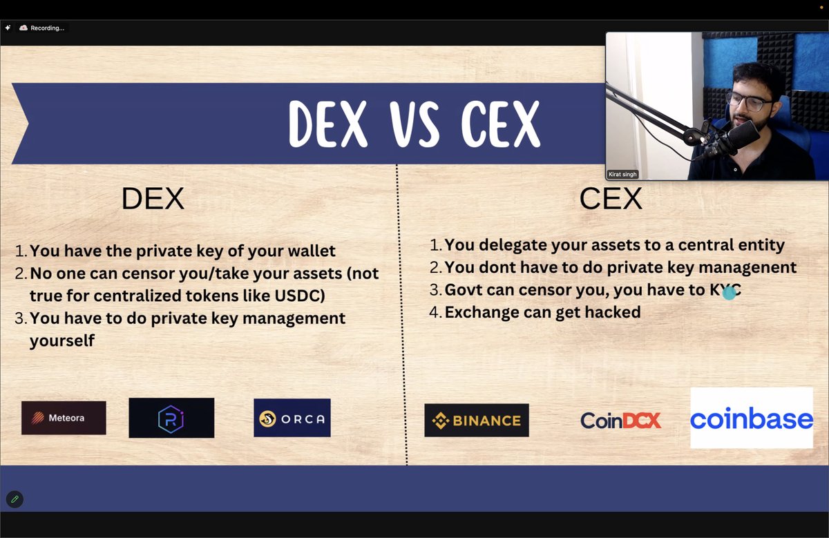 yntpdotme's tweet image. 👨‍💻 𝗘𝘅𝗽𝗹𝗼𝗿𝗶𝗻𝗴 𝗗𝗘𝗫 💰⤵️

@100xDevs Web-3 Cohort 🔥📈

𝗪𝗲𝗲𝗸 𝟵: DEX and AMMs

This week, we explored the Decentralized Exchanges with @kirat_tw..!

(A thread 🧵)….
#100xDevs #opentoconnect #Web3 #Tokens #100daysofcoding