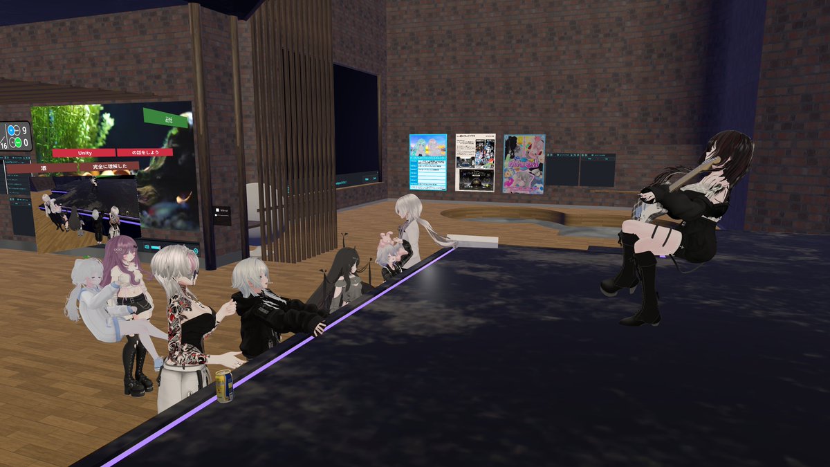 vrc_yanyan's tweet photo. 突然始まる弾き語りライブ♪
#VRChat
#BarLiL https://t.co/ft8g7yvf0U