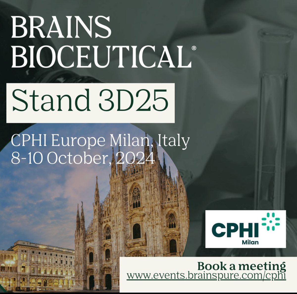 Brains Bioceutical (@brainsbio) on Twitter photo Join us at #CPHIWorldwide2024 to discuss our strategic partnerships and explore how our cannabinoid-based APIs can support your development needs. 
Schedule a meeting with us at lnkd.in/gv3C9Bk5
Learn more about our pioneering API offerings at brainsbio.com. Join us at #CPHIWorldwide2024 to discuss our strategic partnerships and explore how our cannabinoid-based APIs can support your development needs. 
Schedule a meeting with us at lnkd.in/gv3C9Bk5
Learn more about our pioneering API offerings at brainsbio.com.