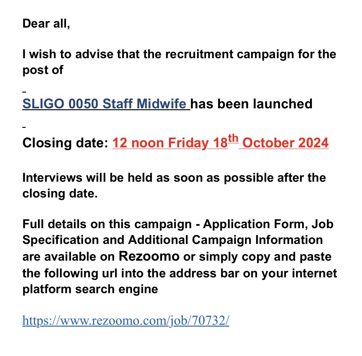Juliana Henry (@julianahenry76) on Twitter photo Apply now to join our midwifery team in #Sligouniversityhospital <a href="/Ckkgreene/">Cairst G</a> <a href="/roisingetz/">Roisin Lennon</a> @IMorahan@HSEWestNorthWes <a href="/marleykenn/">Marla D'Arcy Kennedy</a> #midwiferyjobs Apply now to join our midwifery team in #Sligouniversityhospital <a href="/Ckkgreene/">Cairst G</a> <a href="/roisingetz/">Roisin Lennon</a> @IMorahan@HSEWestNorthWes <a href="/marleykenn/">Marla D'Arcy Kennedy</a> #midwiferyjobs