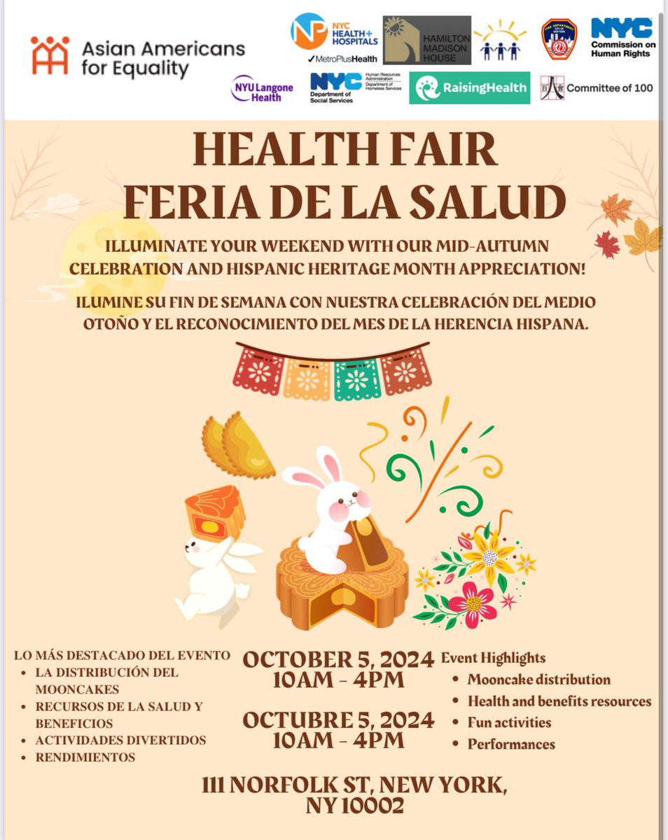 Come join the NYU team at the AAFE health fair this Saturday, October 5 and learn all about liver disease! <a href="/AAFE1974/">AAFE</a>