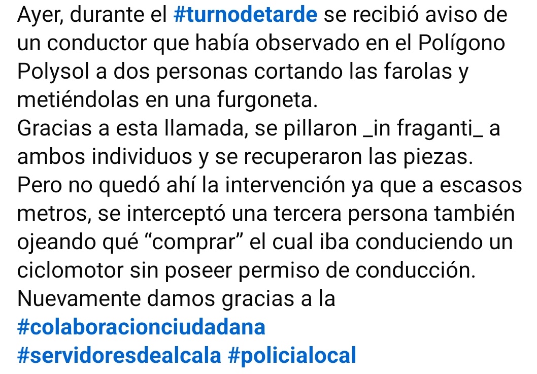 Policia Local Alcalá de Guadaíra Tlf: 092 tweet media