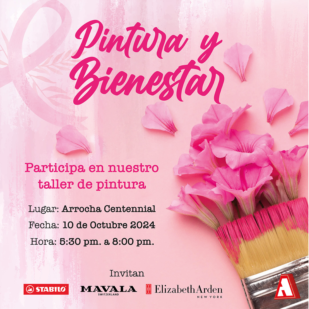 Regálate un momento para relajarte y divertirte en nuestro Taller de Pintura y Bienestar, este jueves 10 de octubre en nuestra sucursal de Centennial.

Los cupos son limitados, regístrate aquí
arrocha.com/pages/taller-p…