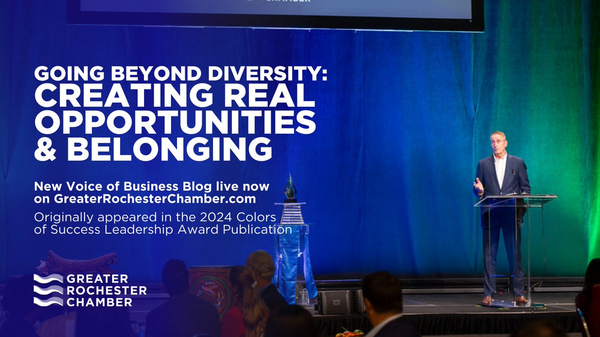 Recently, we have seen a workplace transformation, bringing DEI to the forefront of conversations throughout all institutions. For our 2024 #ColorsOfSuccessROC Award, <a href="/BobDuffyROC/">Bob Duffy</a> shared thoughts on how to go beyond just diversity.

Read more: greaterrochesterchamber.com/2024/10/04/bob…