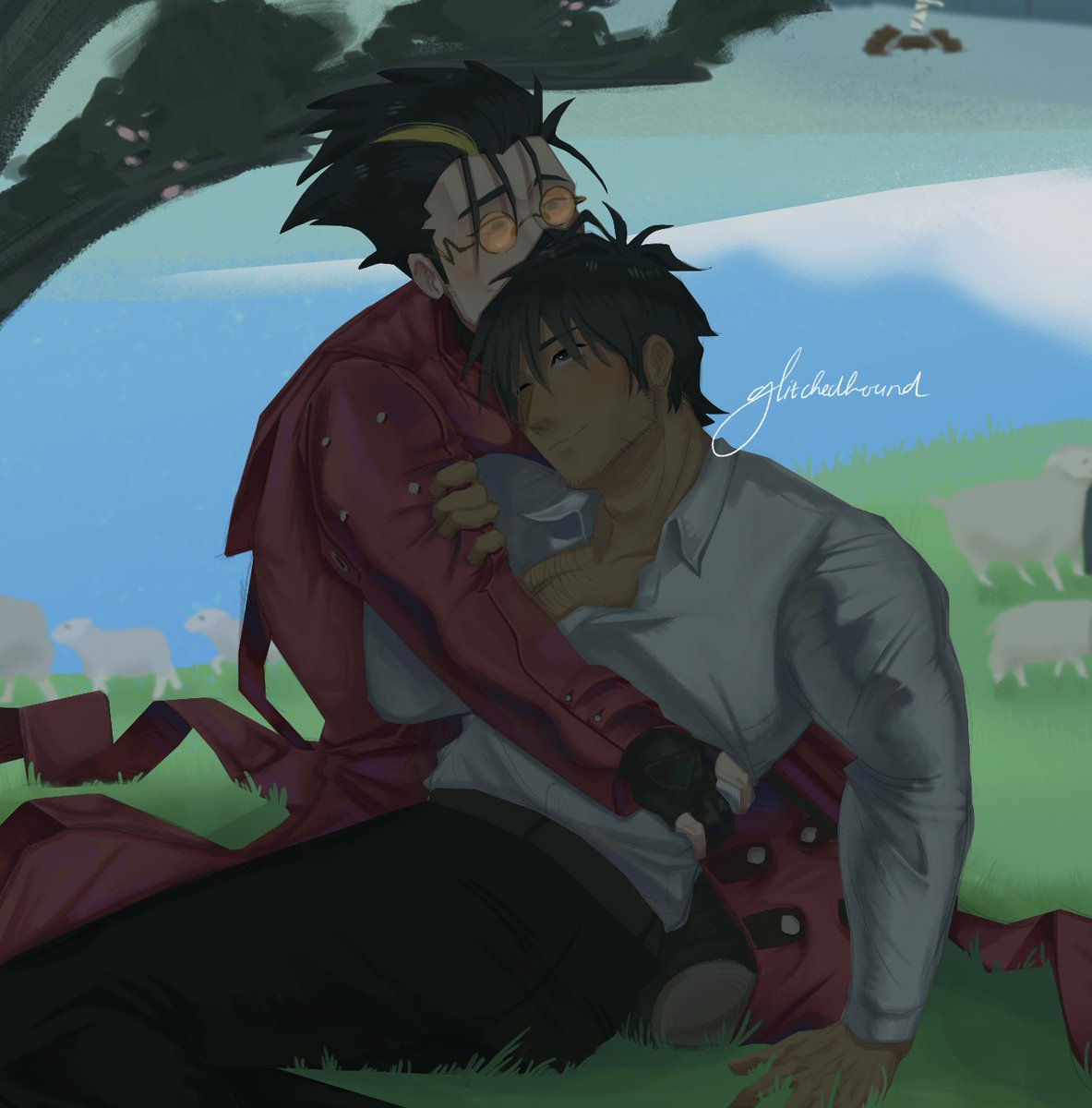 for <a href="/VWAnthology/">Love Thy Sinner - A Vashwood Anthology</a> 
Vash the Stampede and His Lover Wolfwood