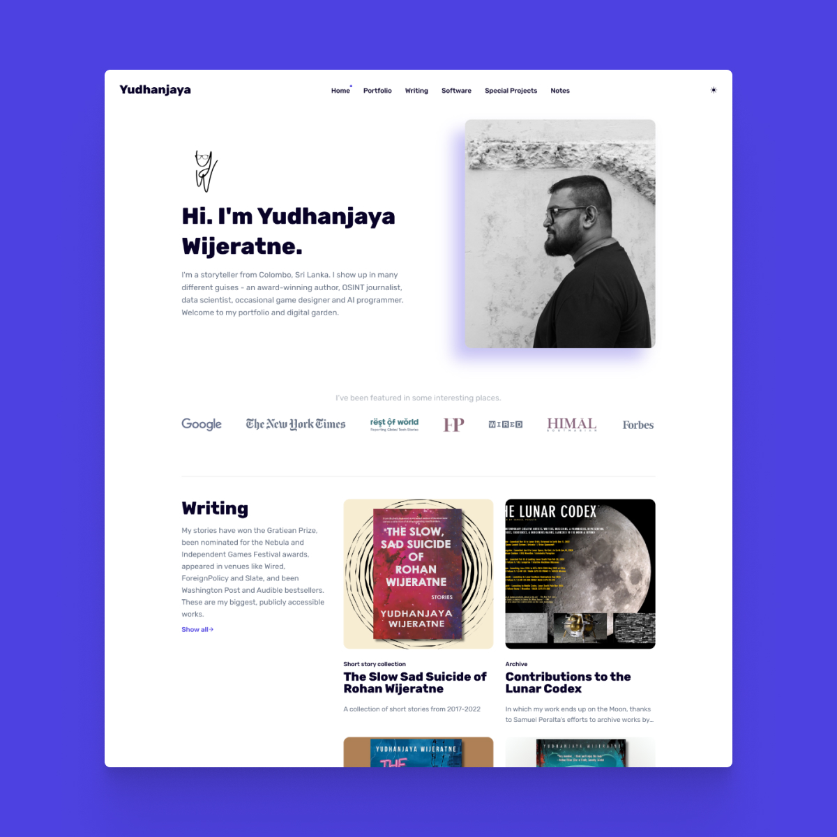 Site of the Day ✨

Yudhanjaya ☞ yudhanjaya.com

Built with <a href="/anvodstudio/">Anvod Studio</a> &amp; <a href="/jekyllrb/">jekyll</a>