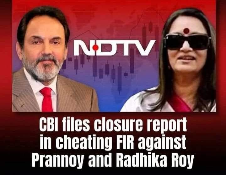 Thakur312Manish's tweet photo. सोनिया के सबसे बड़े एजेंडाबाज प्रणय राय क़ो मोदी की CBI ने क्लीन चीट दे दिया?
#Prannoyroy #CBI #NDTV
#RRPR
#Narendramodi
https://t.co/BLbOZRd0Py https://t.co/o3wubgs7I7