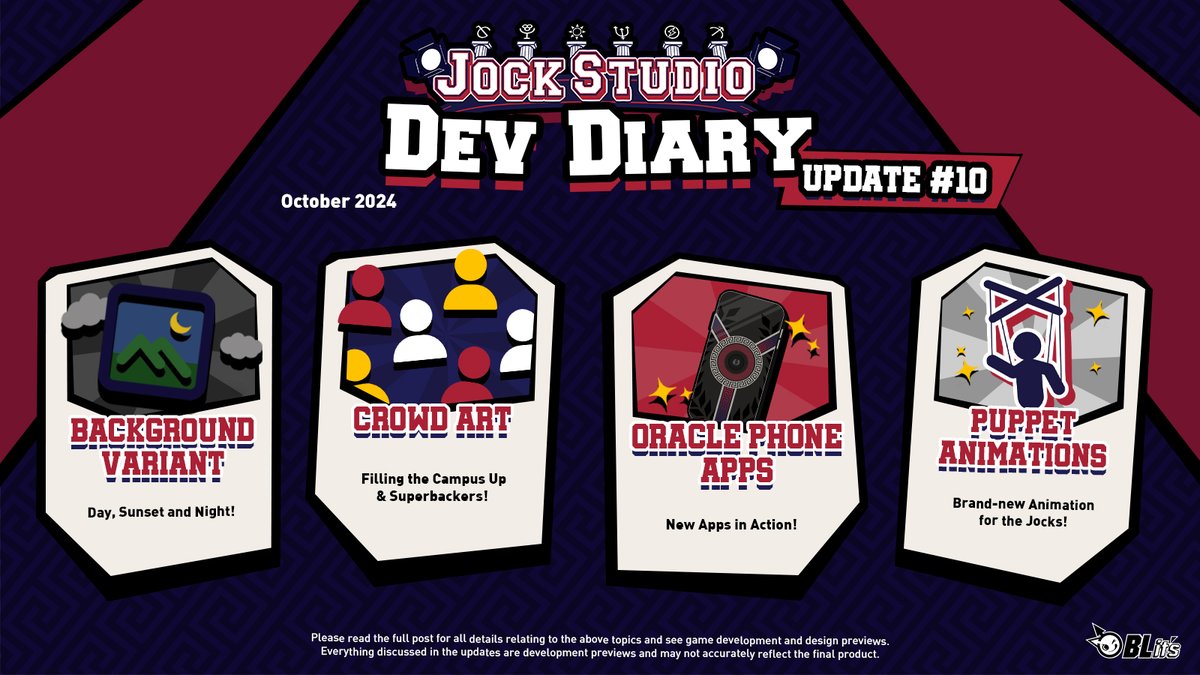 Olympians, we're back with the next #JockStudio Development Update! 💪 Check out all the new information below 🔍

blitsgames.com/jock-studio-de…