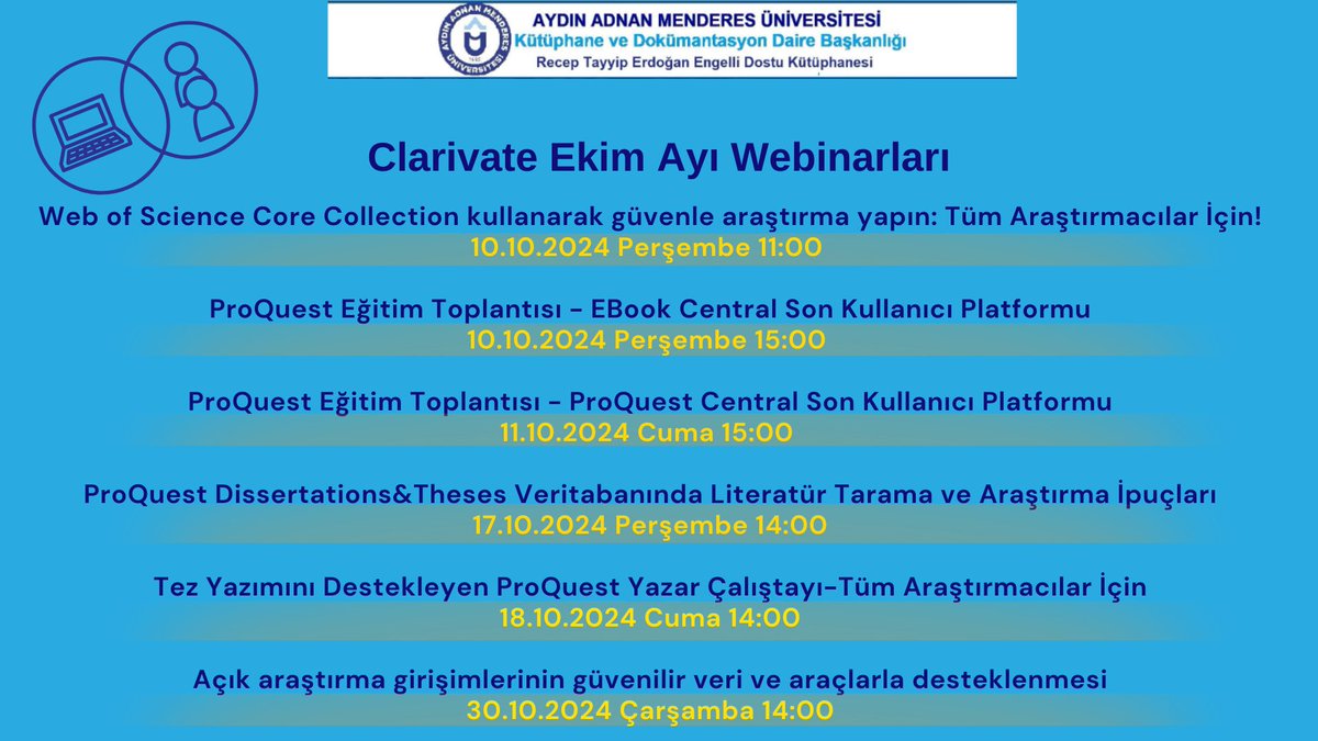 adukutuphane's tweet photo. Detaylı bilgi için kütüphane web sayfasını ziyaret ediniz. https://t.co/xrxvgRwyUx