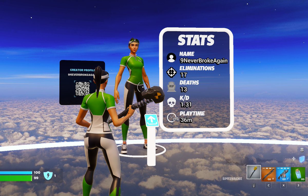 _9NBA's tweet image. You can now track your stats on the custom statsboard in "Chill 1v1"!😁