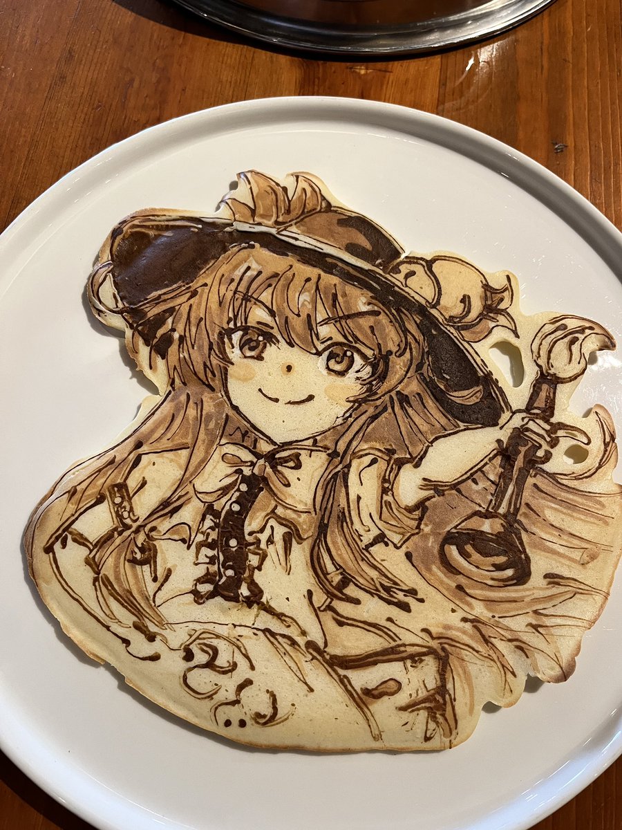 #10月4日は天子の日
画像は神奈川県座間市にあるLa Ricettaさんで焼いてもらった天子ちゃんパンケーキ