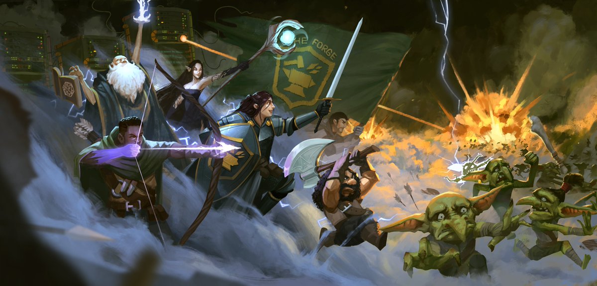ATablestory's tweet photo. 🚨 Exciting news! 🚨
We're thrilled to announce that @ForgeVTT, the awesome Virtual Tabletop hosting platform, is officially teaming up with Tablestory! 
🎉 Big thanks to The Forge for hosting our epic TTRPG adventures.  ⚔️🛡️

Check them out: https://t.co/YdWlS5USzQ
#TTRPG #ad https://t.co/1KrCYJFkyw