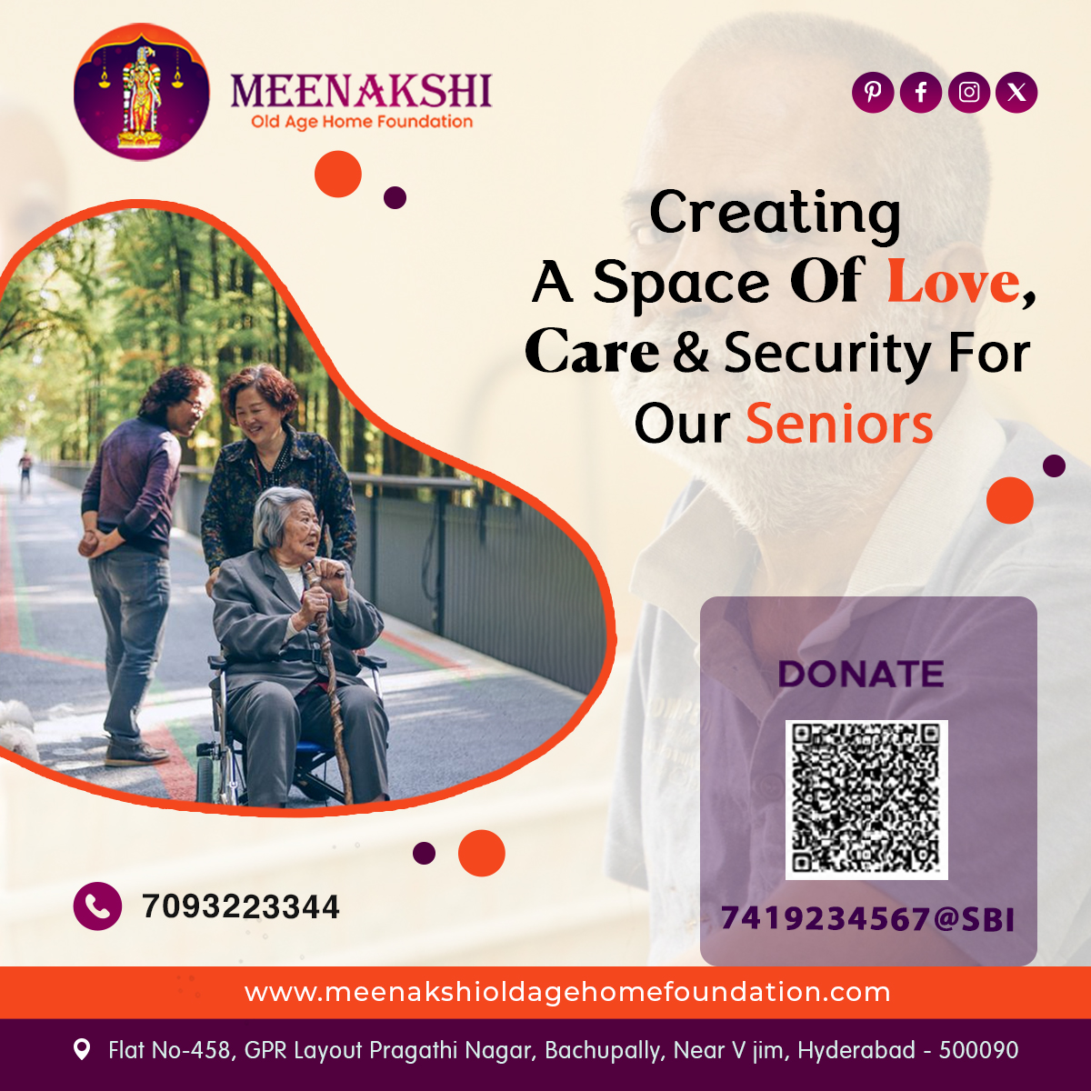Meenakshi old age home Foundation tweet media