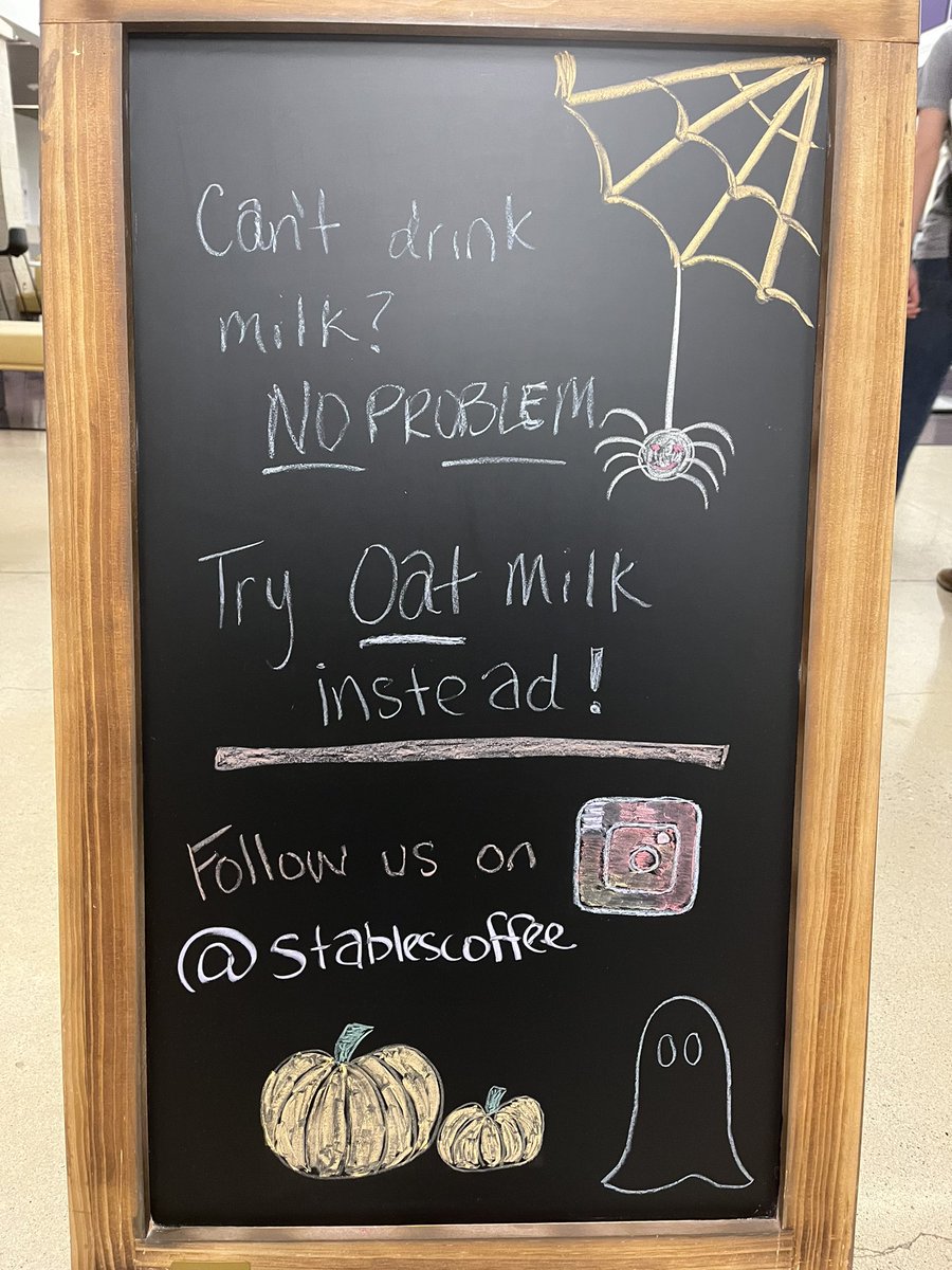 Oat milk available!  Also follow us on Instagram 
#coffee #cteinaction <a href="/MFISDCTE/">MFISDCTE</a>