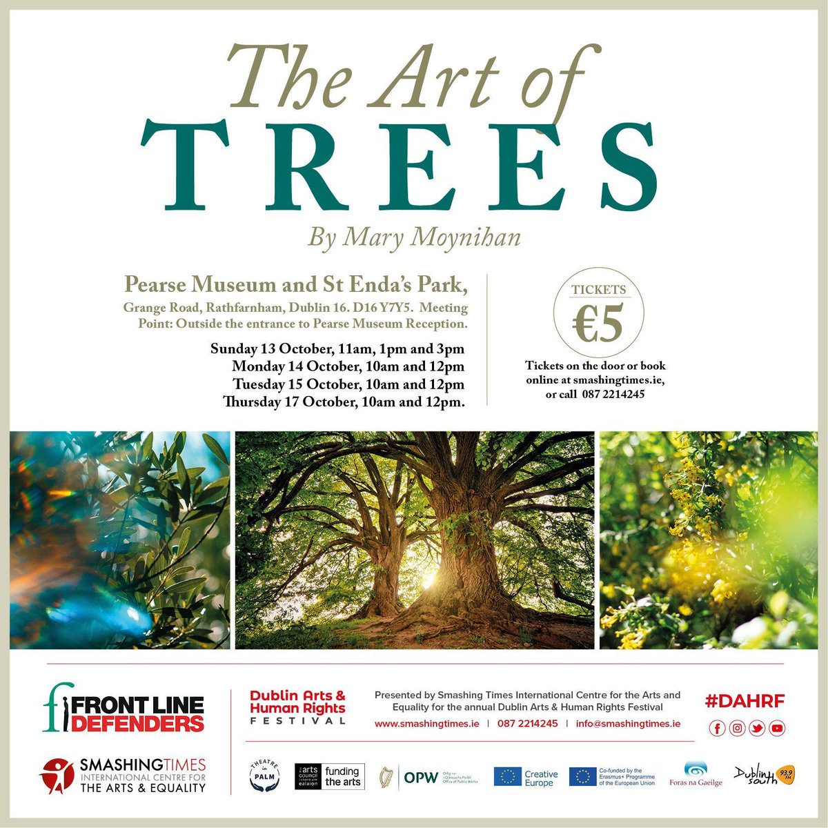 Smashing_Times's tweet photo. 🟥🌳 The Art of Trees – Join us as we celebrate the beauty of trees, nature, bio-diversity and the interconnectedness of the world around us #TREESProject #CreativeEurope #DAHRF
🔸 9 performances take place starting Sunday 13 October. Find out more here: https://t.co/aw7mgYIruX https://t.co/gr9TAYGP25