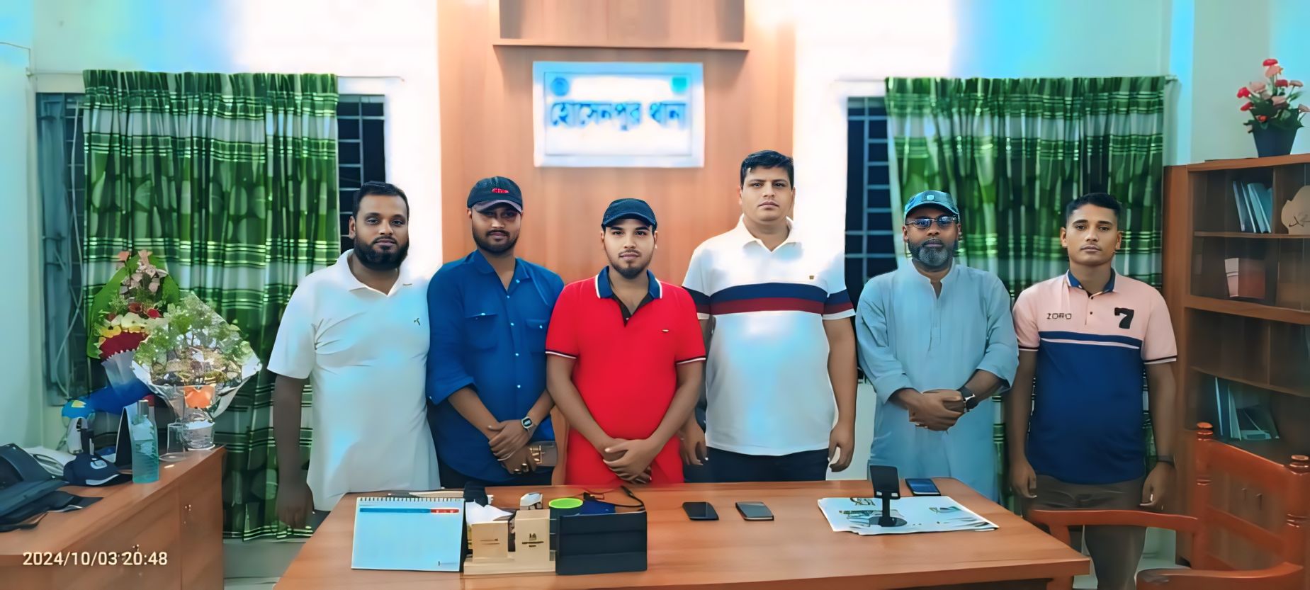 হোসেনপুর থানার নবাগত ওসির সাথে সাংবাদিকদের মতবিনিময়