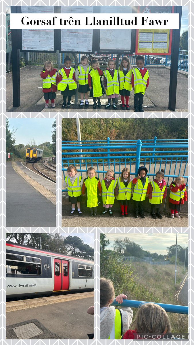 MissEJones123's tweet photo. Bore hyfryd yn ymweld â Orsaf Trên Llanilltud Fawr a’r ardd sensori. 
A lovely morning visiting Llantwit Major train station and the sensory garden. 🚆🌳🪵🍂🍁 #DSCynefin #DSDyniaethau @MeithrinYDS https://t.co/br60dzDmXE