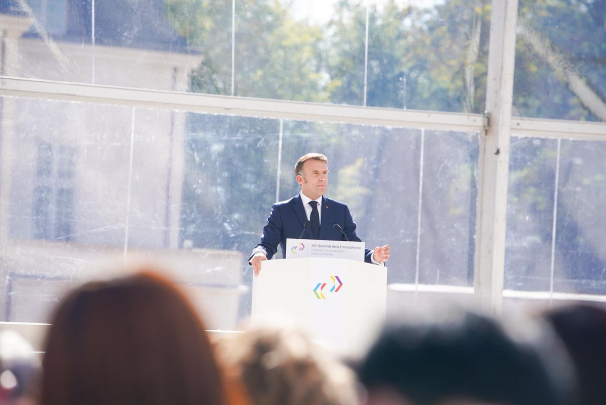 « L’agenda que porte la #Francophonie est un agenda de #paix et de #développementdurable. C’est une cité solidaire que nous pouvons être fier d’habiter. »
<a href="/EmmanuelMacron/">Emmanuel Macron</a> lors de la Cérémonie d’ouverture du XIXe #SommetdelaFrancophonie