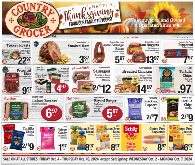 TheCeliacScene's tweet photo. 🙏 @CountryGrocer  has all the goodies we need for a Gluten-Free Thanksgiving! https://t.co/qpJF0MXpKA 🙏

#glutenfree #celiac #thanksgiving #vancouverisland  #countrygrocer #grocery #shopping #sale https://t.co/cJJsvRIbke