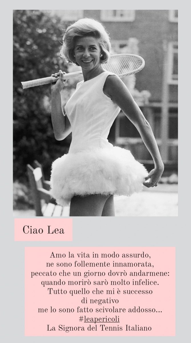 #leapericoli #ciaolea #rip #4ottobre2024 #89anni #lasignoradeltennisitaliano 
#tennislove #tennisitaliano