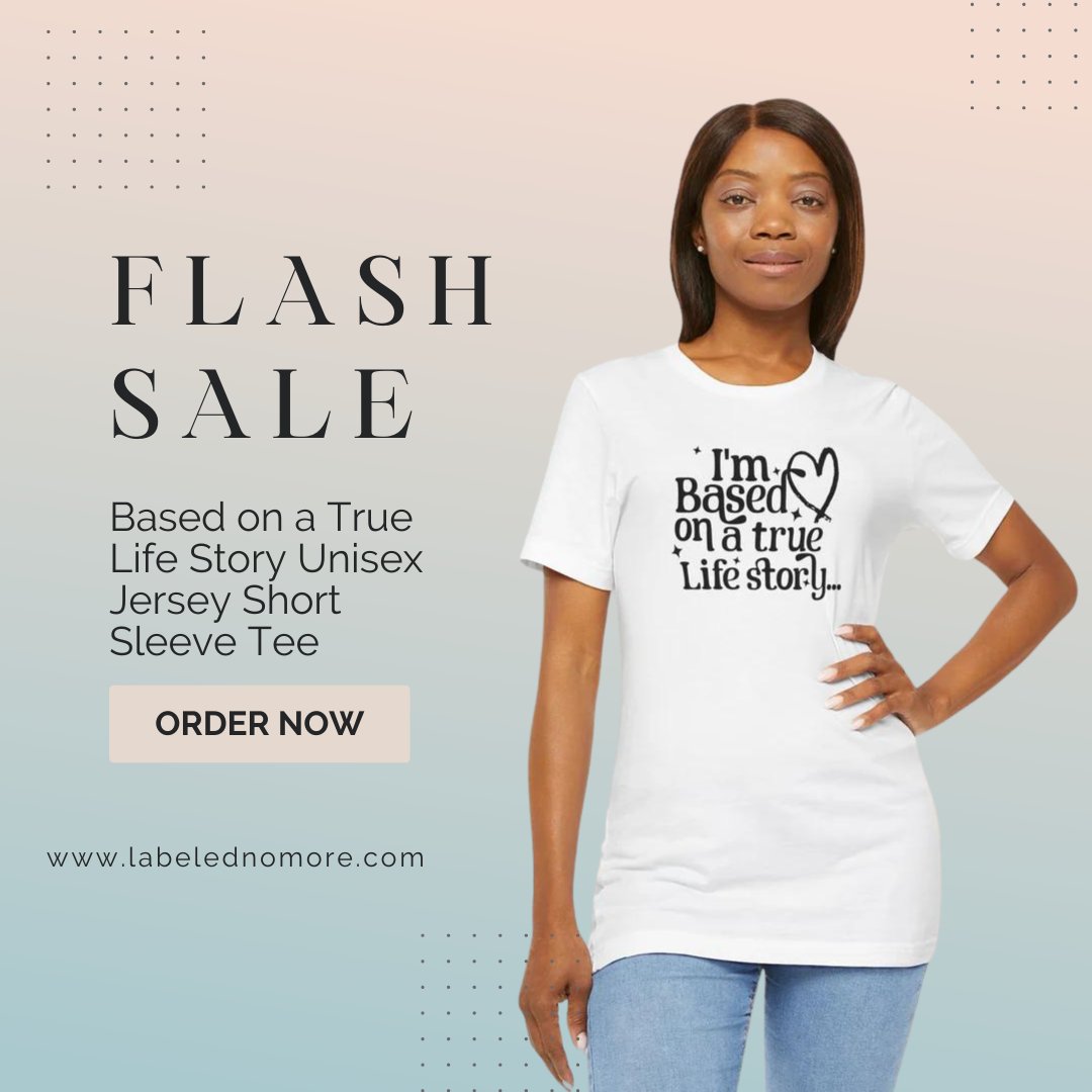 ✨ FLASH SALE ALERT! ✨

It’s time to get cozy and rock your personal story with our Based on a True Life Story Unisex Jersey Short Sleeve Tee! 🖤

🔥 Special Offer: Buy 1, Get the 2nd item 50% OFF!

👉 Shop now! l8r.it/J7sr.